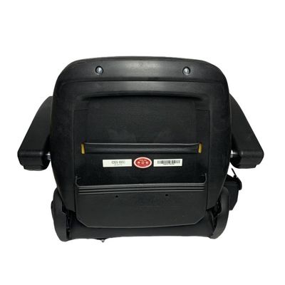 Black Universal Comfortable Luxury H2KE6-80051 Forklift Seat With Micro Switch Armrests and Seat Belts