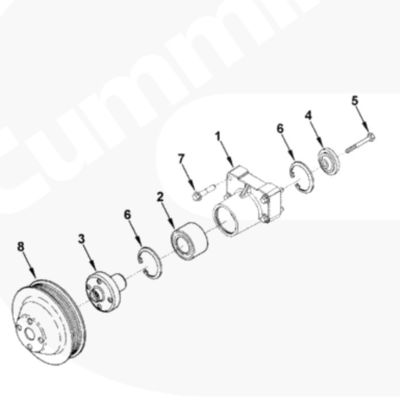 3926855 Cummins Engine Parts 6CT ISC ISL QSC QSL Fan Pulley for Forklift Model CPCD100-300