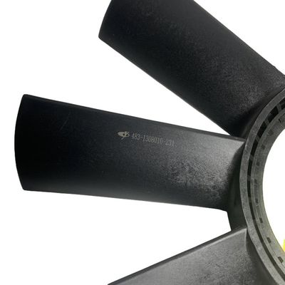 YUCHAI Original Quality Black Plastic Radiator Fan Blade with 2.6KG Weight for CPCD50-100 Forklift