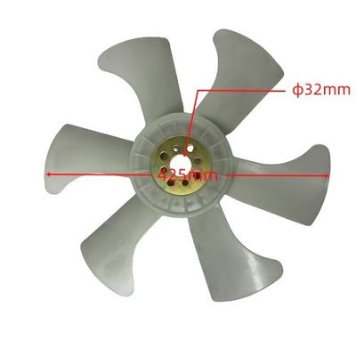 Long Working Life Plastic Radiator Fan Blade for Diesel Engine Forklifts ISUZU 4JG2