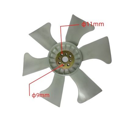 Long Working Life Plastic Radiator Fan Blade for Diesel Engine Forklifts ISUZU 4JG2